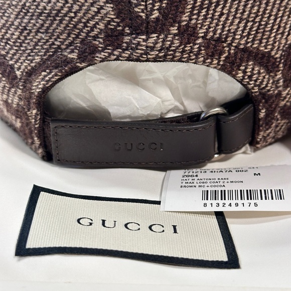 💯😍❤️ New Model 2024 GUCCI GG UNISEX ANTONIO WOOL BASEBALL CAP - Picture 15 of 16